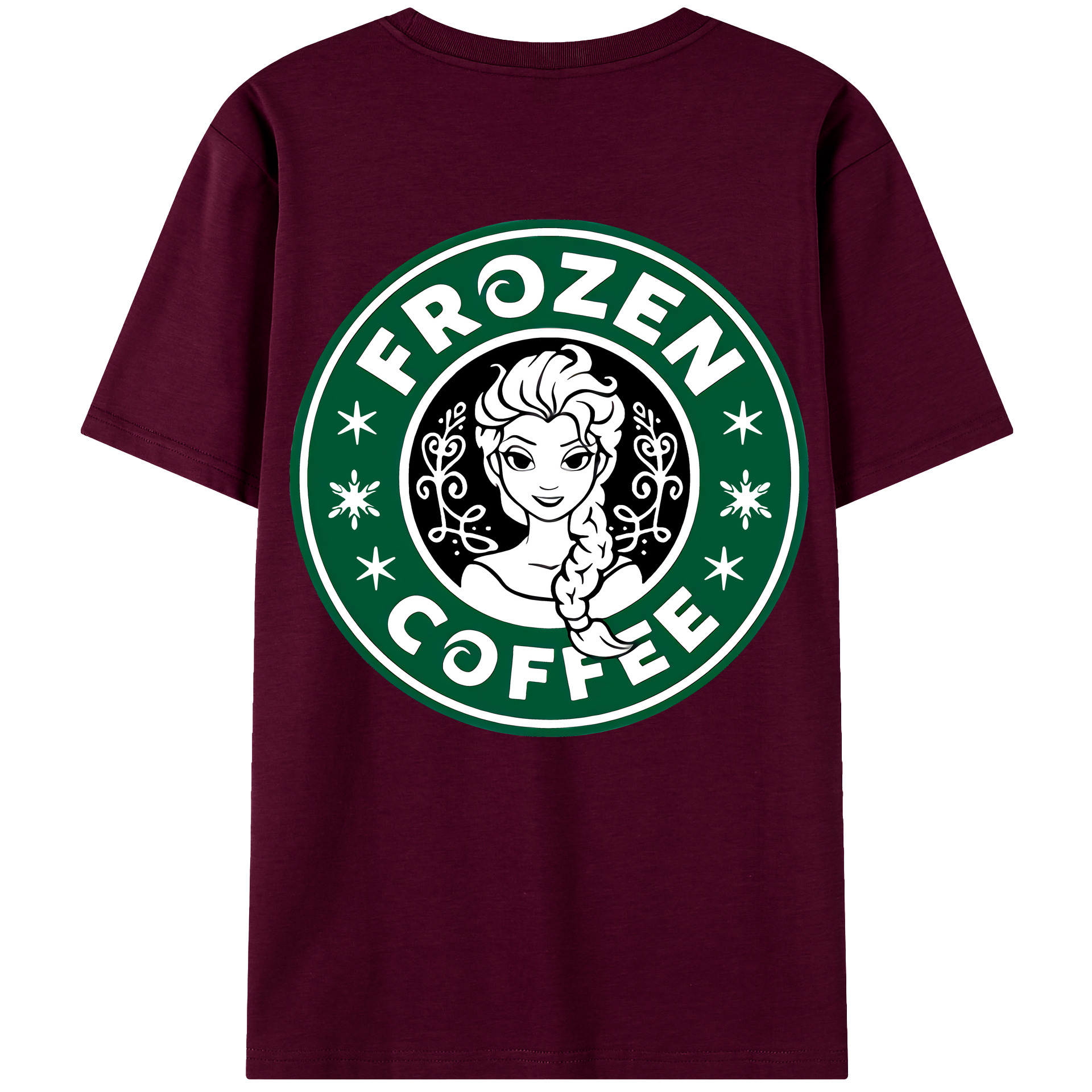 （画像用） アナと雪の女王 アンナ エルサ Frozen Anna Elsa レディース半袖Tシャツ(バックプリント)